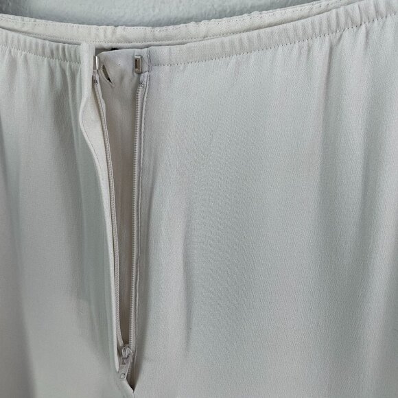 NEW Eileen Fisher Womens Plus 3X 100% Silk Georgette Luxe Trousers Pants Bone - Picture 13 of 13